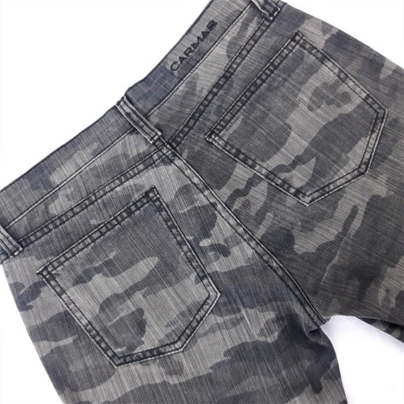 CarMar Camo Pants Jeans Skinny Mid Rise Spandex Los Angeles USA 26 - Picture 4 of 8